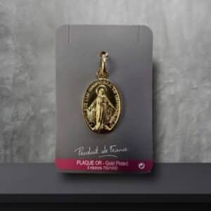Vierge miraculeuse plaqué or